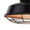 Vaxcel Dorado 1 Light Dusk to Dawn Bronze Industrial Outdoor Wall Barn Lantern with Metal Cage Cover T0610 - alternate 5